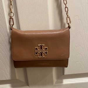 Tan Tory Burch Crossbody Purse